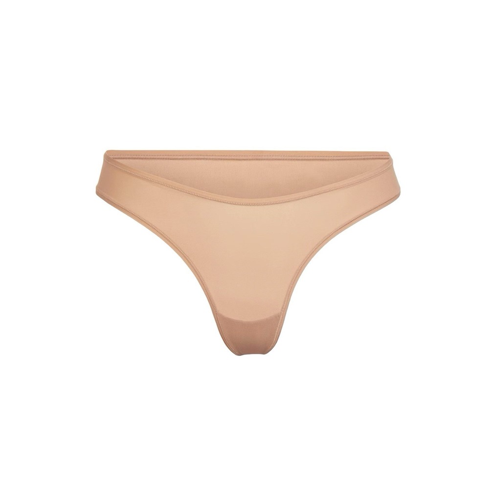 Skims Fits Everybody Dipped Front Thong - New - Mica- Medium